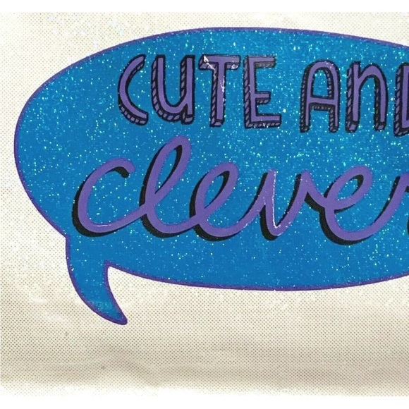 Justice Girls Bag Backpack Purple Blue Cat Cheetah Sparkly Furry Iridescent Cute - Picture 7 of 14